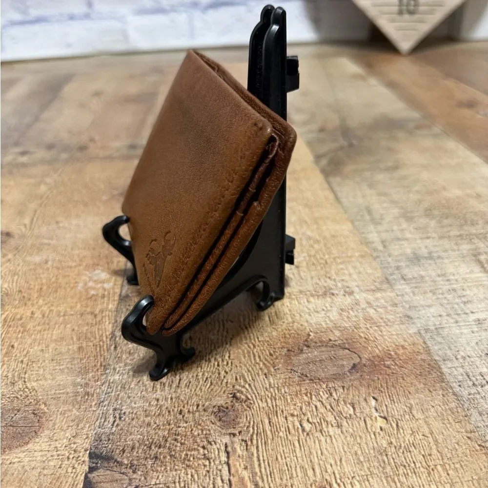 BULL GUARD Mens RFID Blocking Bifold Wallet Soft Genuine leather